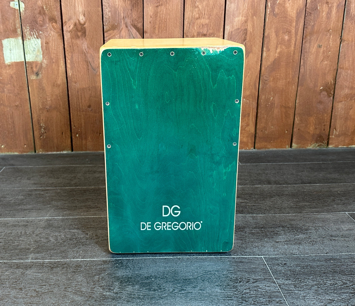 Pre Loved De Gregorio Cajon In Chanela Green With Case