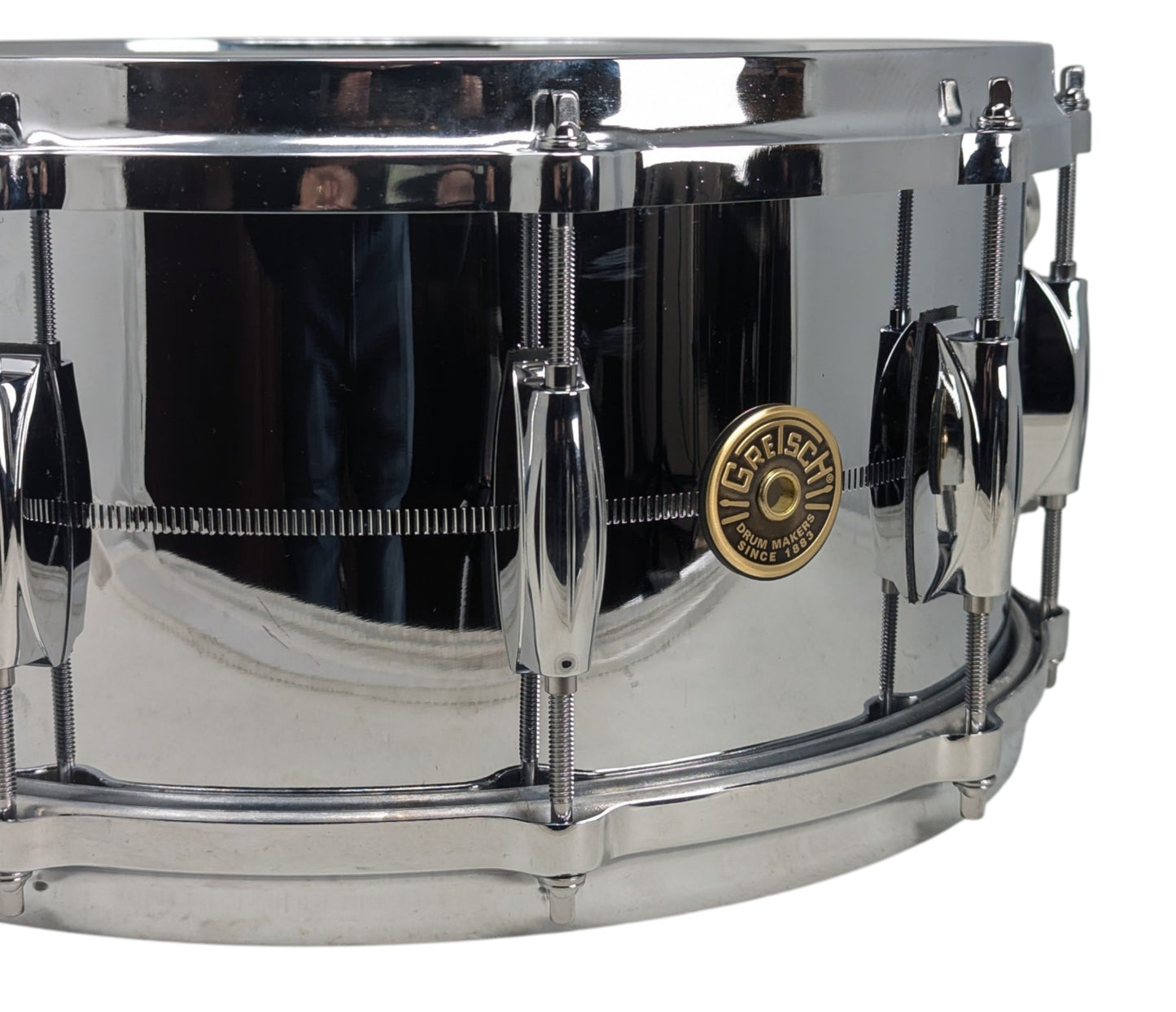 Pre Loved Gretsch 14" x 6.5" 4160 Re-Issue Cob Snare Drum Made In The USA
