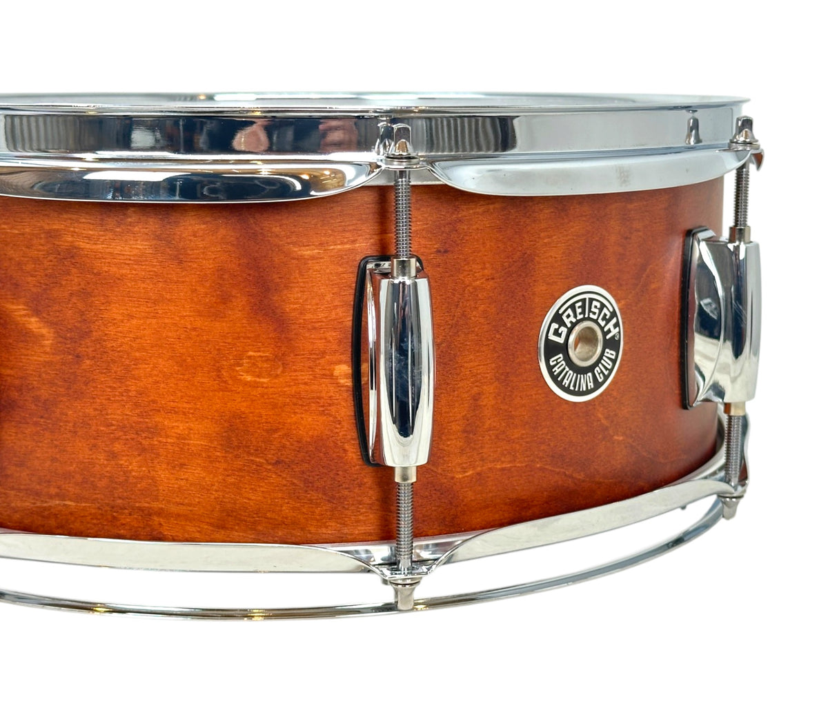 Pre Loved Gretsch Catalina Club 14" x 5.5" Snare Drum in Satin Walnut Glaze