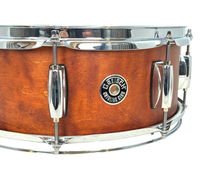 Pre Loved Gretsch Catalina Club 14" x 5.5" Snare Drum in Satin Walnut Glaze