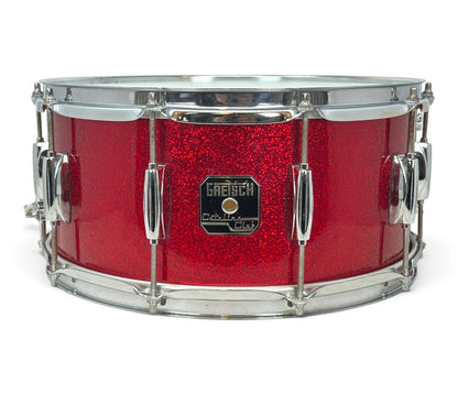 Pre Loved Gretsch Catalina Club 14" x 6.5" Snare Drum in Red Sparkle