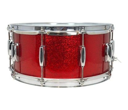 Pre Loved Gretsch Catalina Club 14" x 6.5" Snare Drum in Red Sparkle