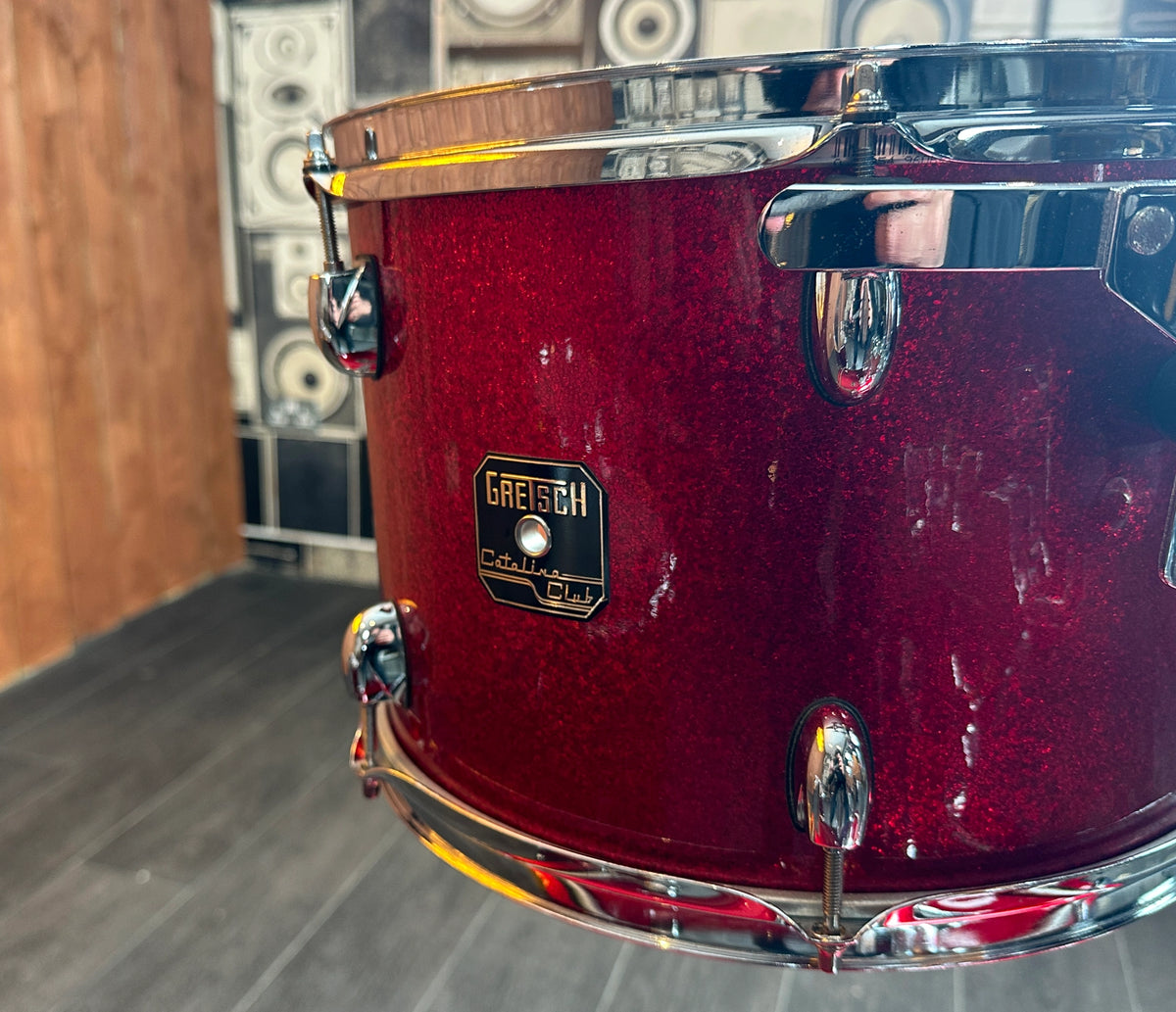 Pre Loved Gretsch Catalina Club 22" 4-Piece Shell Pack in Red Sparkle