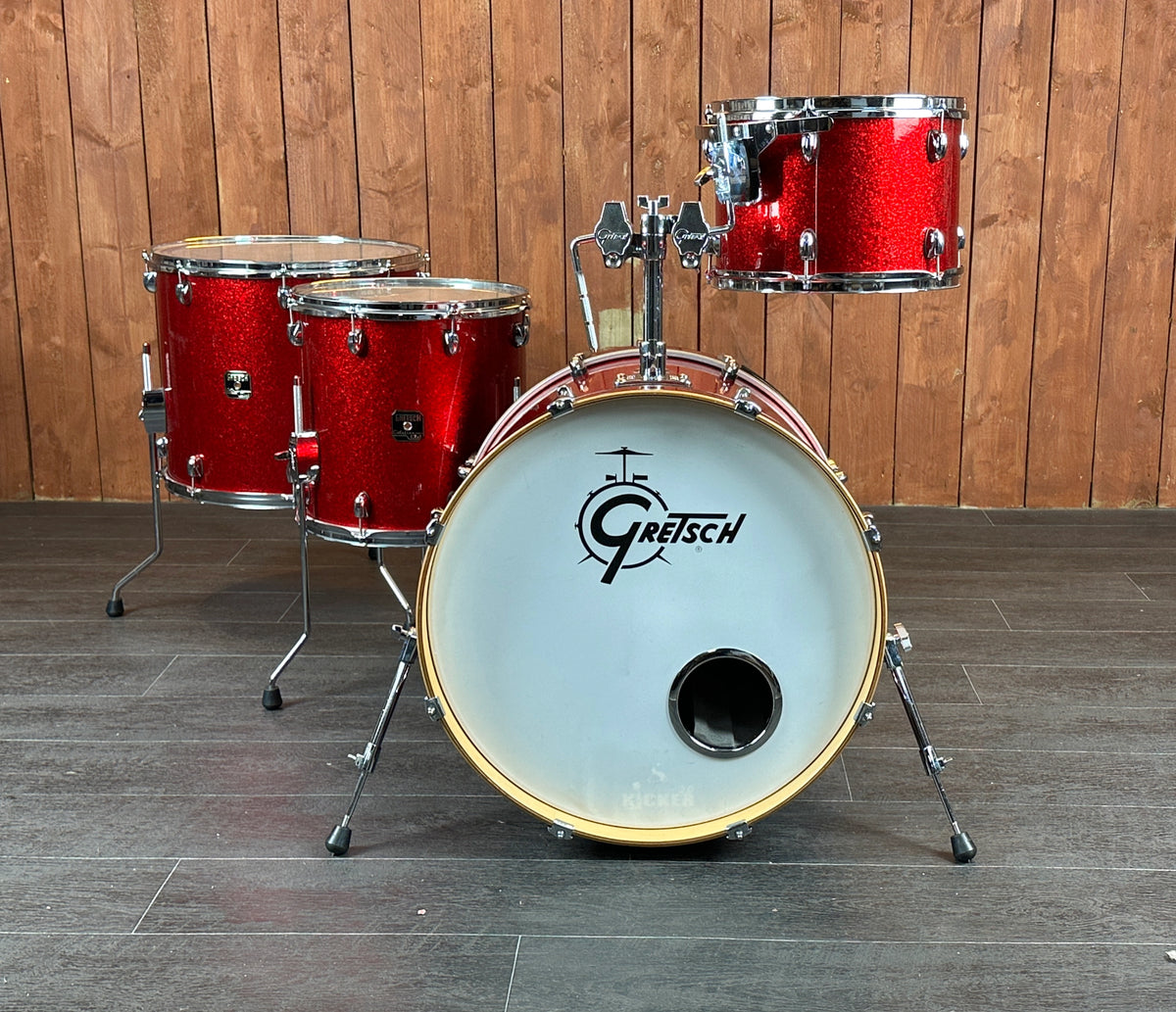 Pre Loved Gretsch Catalina Club 22" 4-Piece Shell Pack in Red Sparkle