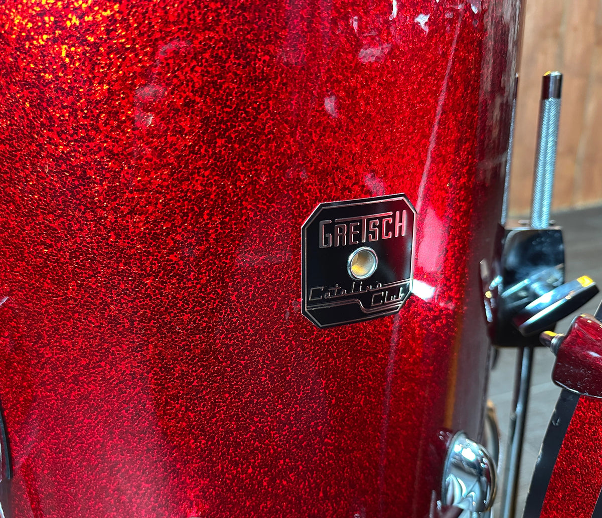 Pre Loved Gretsch Catalina Club 22" 4-Piece Shell Pack in Red Sparkle