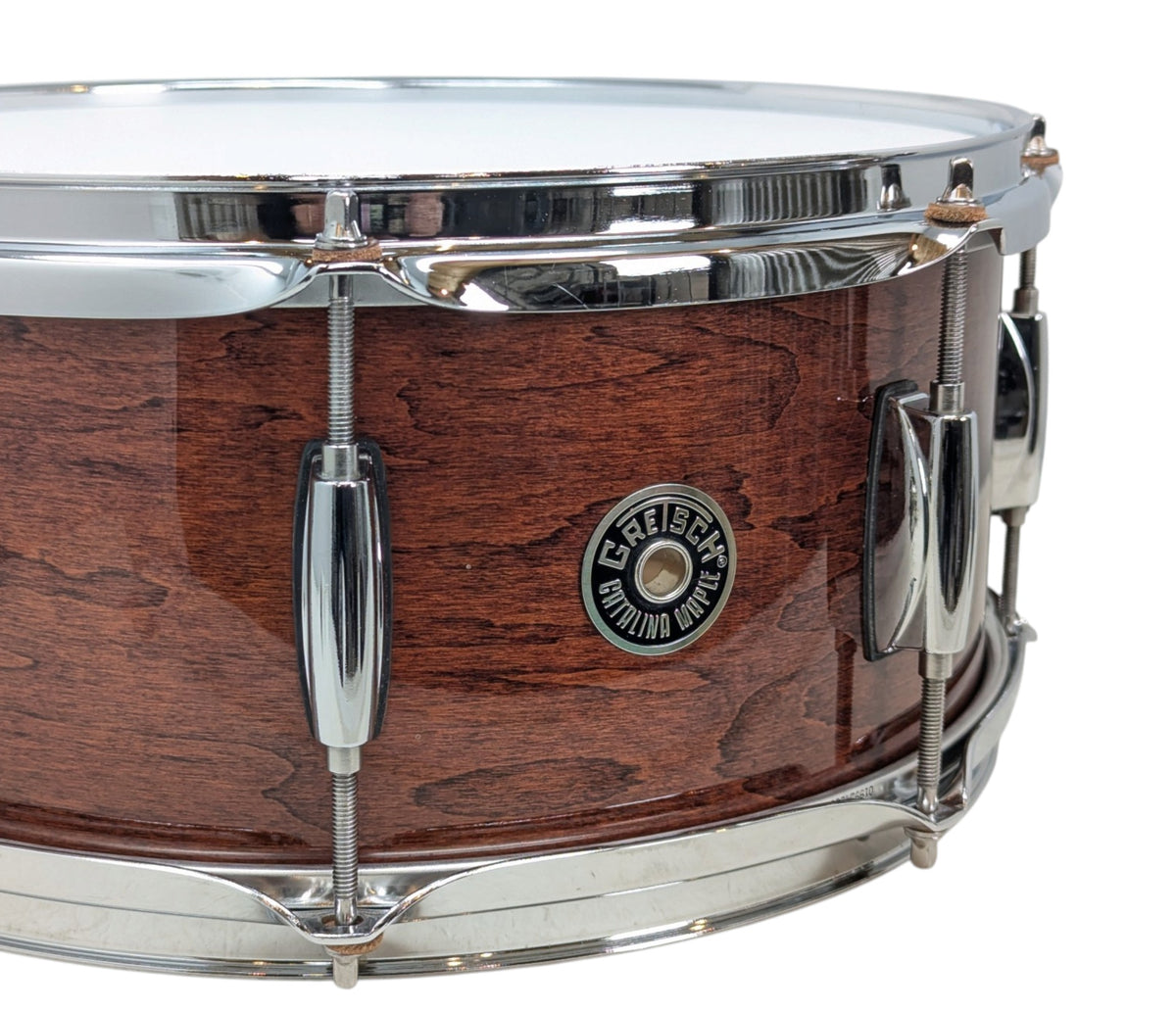 Pre Loved Gretsch Catalina Maple 14" x 6" Snare Drum in Walnut Glaze