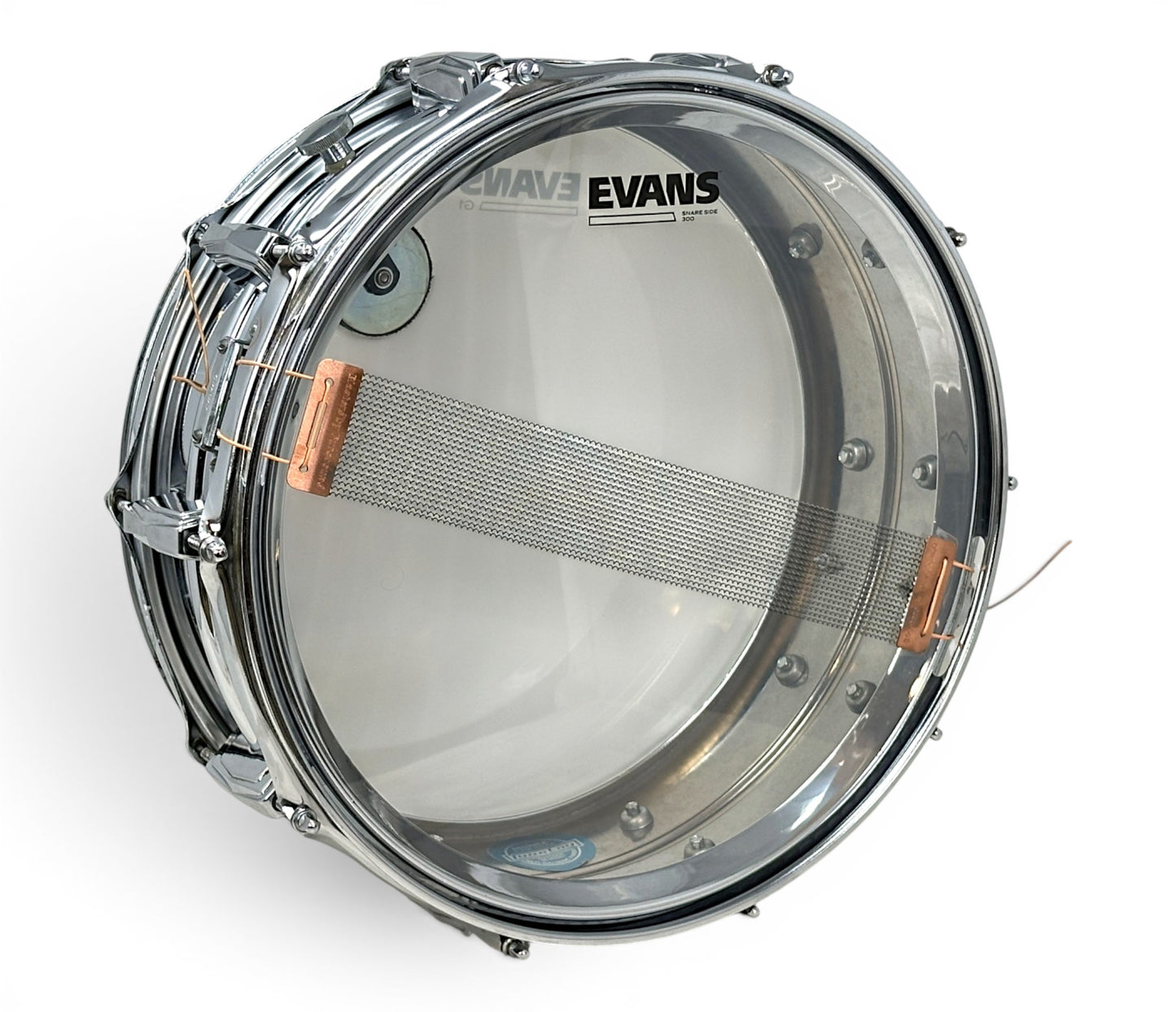 Ludwig LM400 Supraphonic snare-side head and snare wires