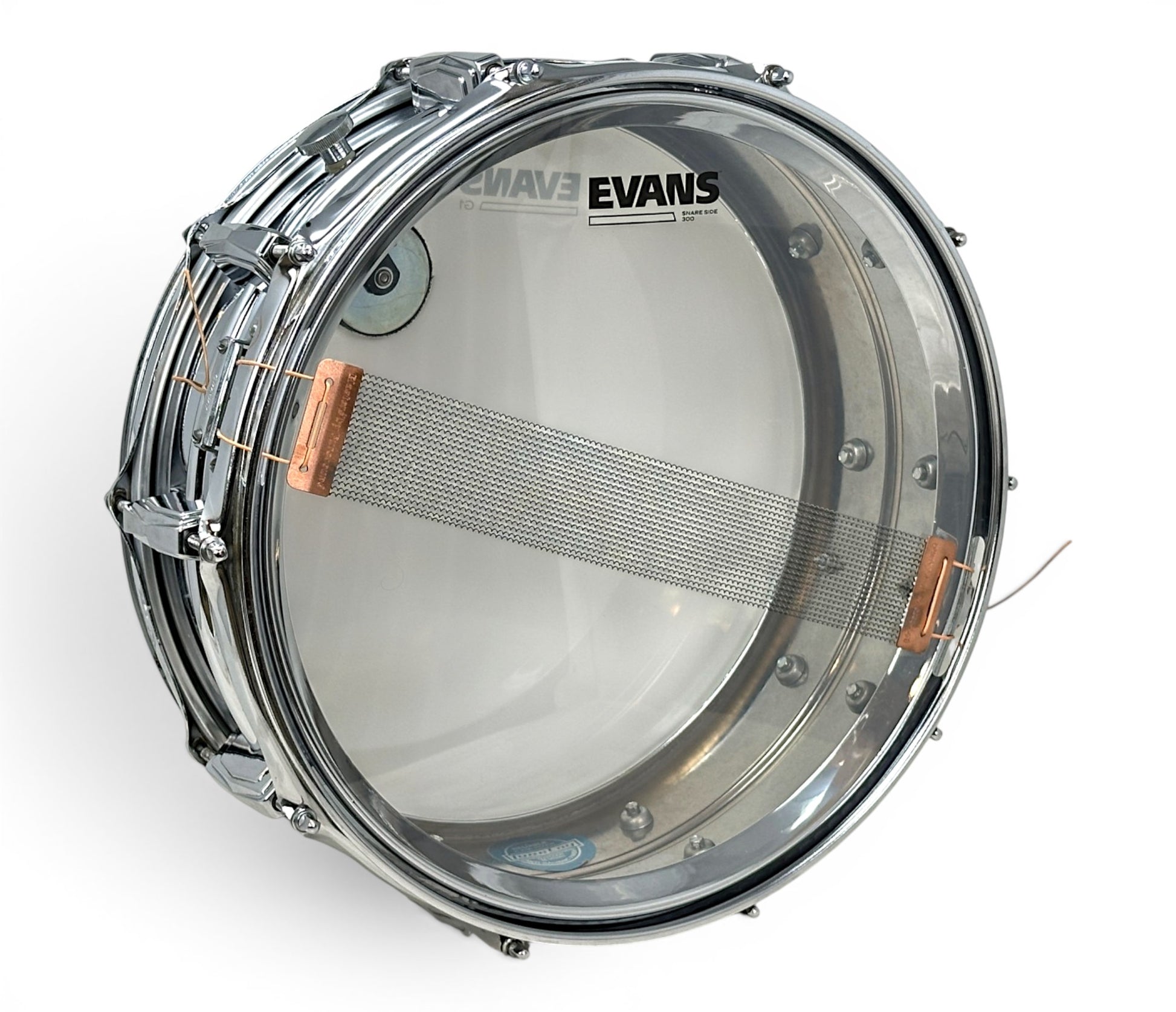 Ludwig LM400 Supraphonic snare-side head and snare wires