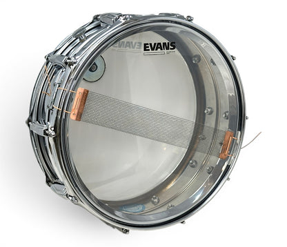 Ludwig LM400 Supraphonic snare-side head and snare wires