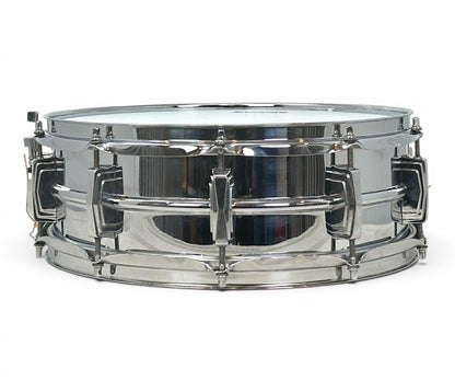 Pre-loved Ludwig LM400 14 x 5 Supraphonic snare drum – side view