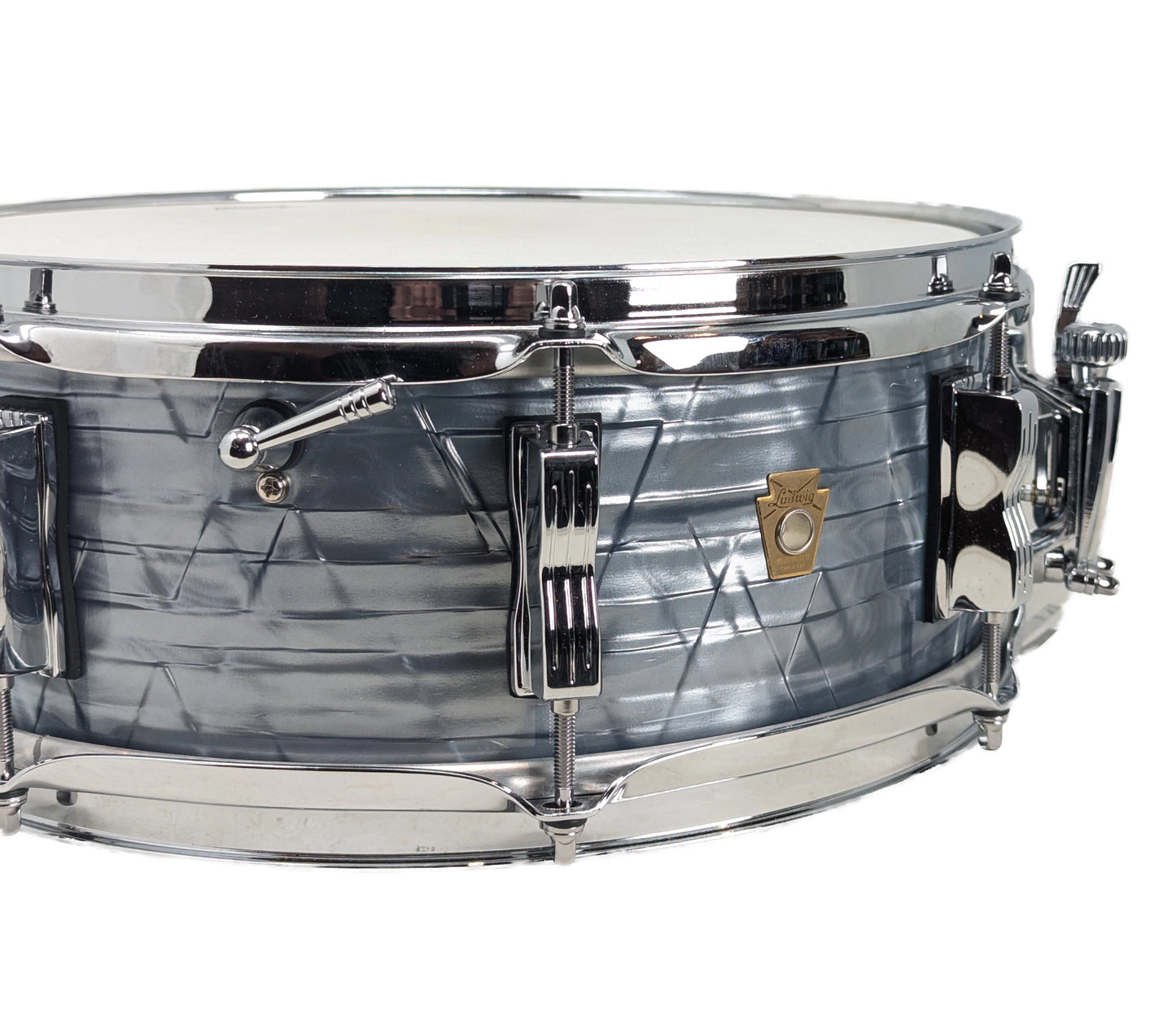 Pre Loved Ludwig LS90852 14" x 5" Jazz Festival Snare Drum in Sky Blue Pearl