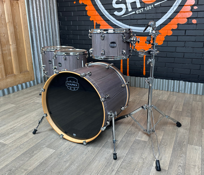 Pre Loved Mapex Mars 4-Piece Crossover Shell Pack In Smoke Wood