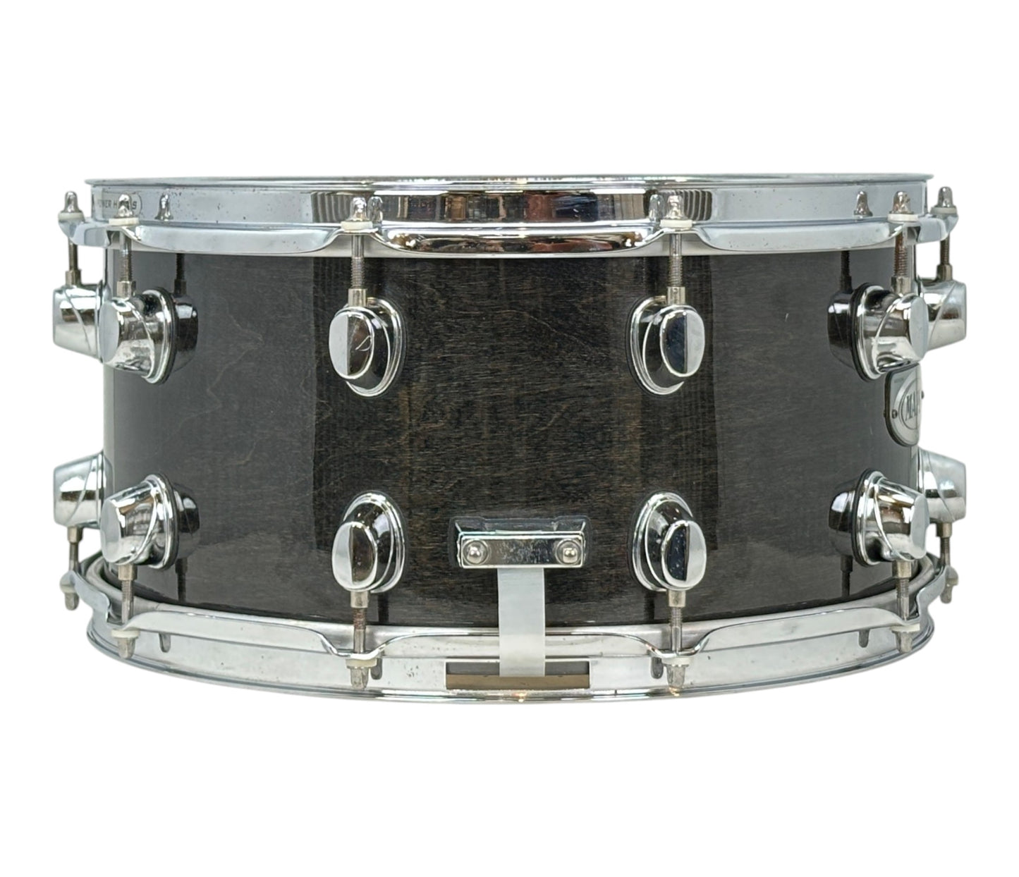 Mapex Pro M 14 x 7 snare drum – butt plate view