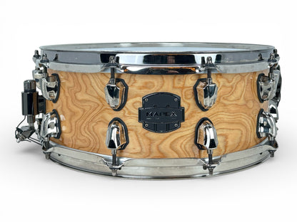 Pre Loved Mapex Saturn 14" Snare Drum in Mapa Burl with Black Nickel