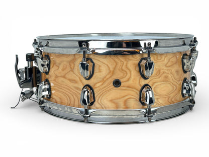Pre Loved Mapex Saturn 14" Snare Drum in Mapa Burl with Black Nickel