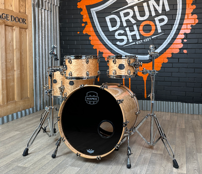 Pre Loved Mapex Saturn 5-Piece Shell Pack in Mapa Burl with Black Nickel HW