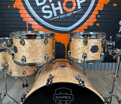 Pre Loved Mapex Saturn 5-Piece Shell Pack in Mapa Burl with Black Nickel HW