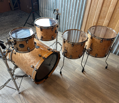 Pre Loved Mapex Saturn 5-Piece Shell Pack in Mapa Burl with Black Nickel HW