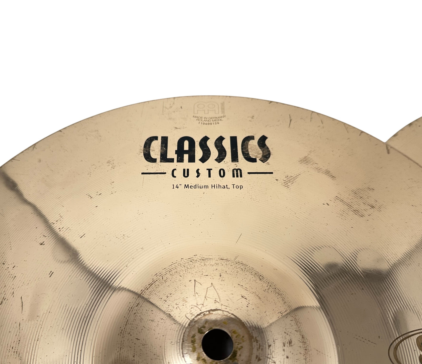 Pre Loved Meinl Classic 'SJC' Printed 14" Medium Hi Hats