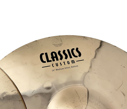 Pre Loved Meinl Classic 'SJC' Printed 14" Medium Hi Hats
