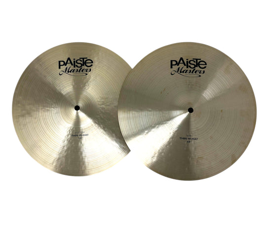 Pre Loved PAISTE 14" MASTERS THIN HI-HATS