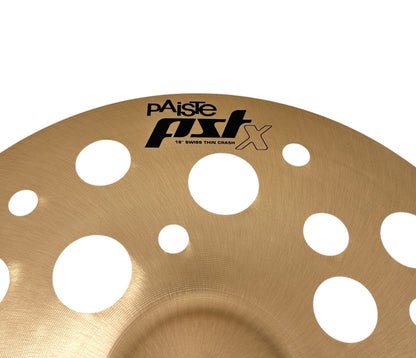 Pre Loved PAISTE 18" PSTX SWISS THIN CRASH CYMBAL