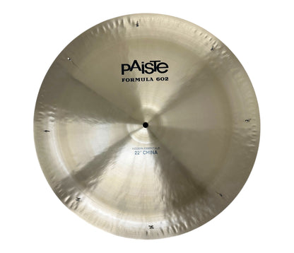 Pre Loved PAISTE 22" FORMULA 602 MODERN ESSENTIALS CHINA CYMBAL WITH RIVETS