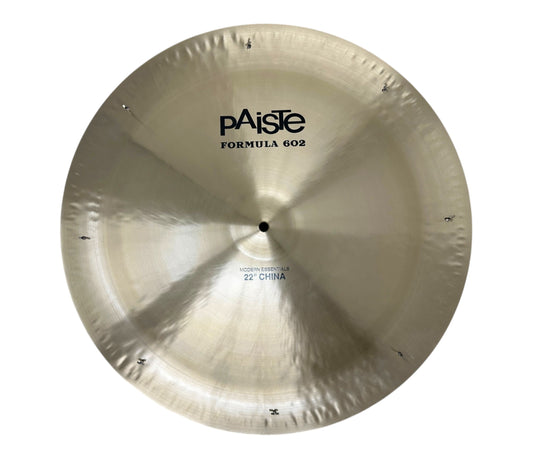 Pre Loved PAISTE 22" FORMULA 602 MODERN ESSENTIALS CHINA CYMBAL WITH RIVETS