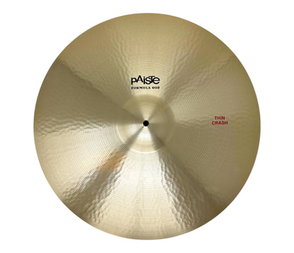 Pre Loved PAISTE 22" FORMULA 602 THIN CRASH CYMBAL