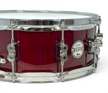 Pre Loved PDP Concept Maple 14" x 5.5" Snare Drum in Transparent Cherry Stain