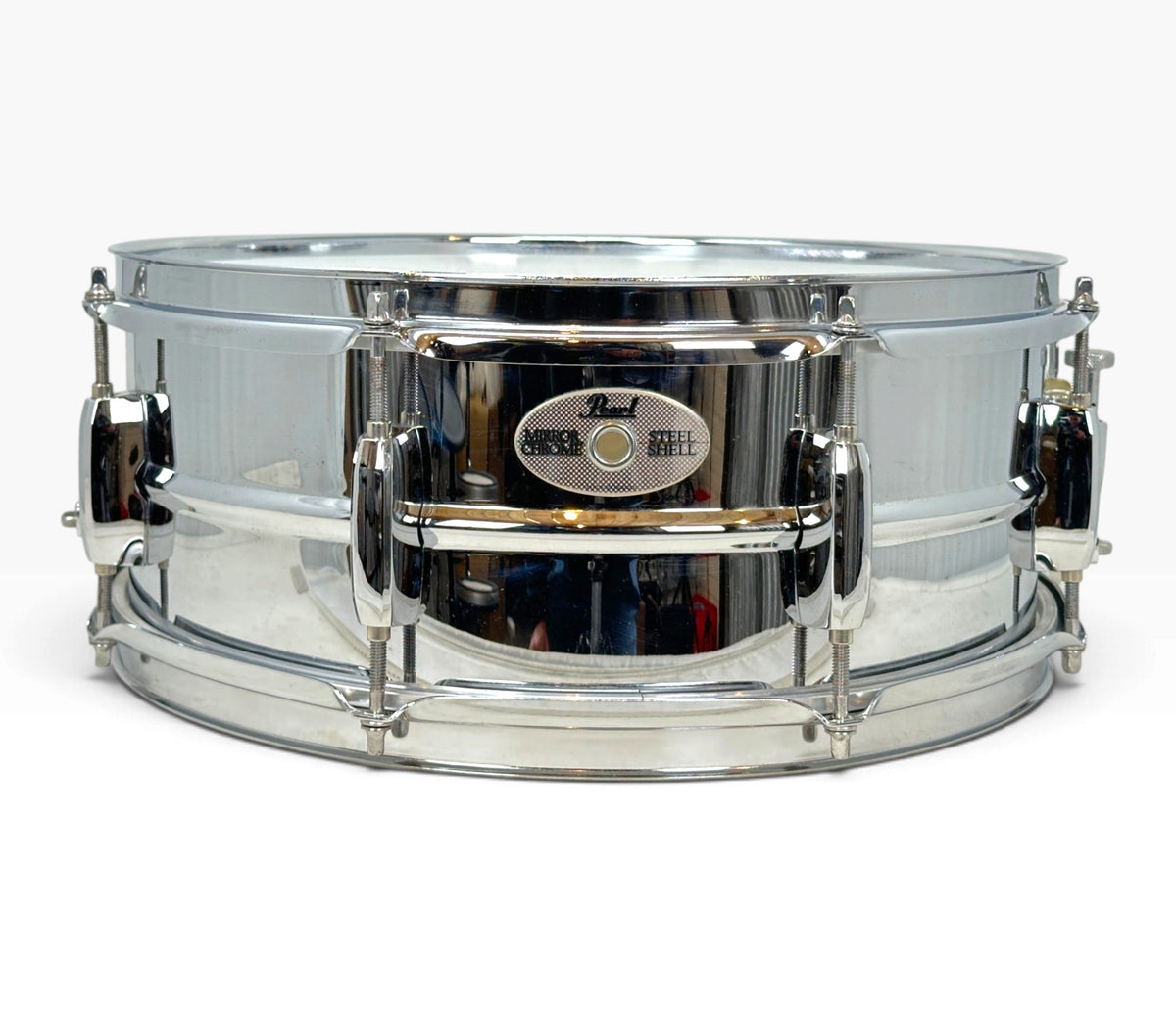 Pre Loved Pearl 14" x 5.5" Mirror Chrome Steel Snare Drum