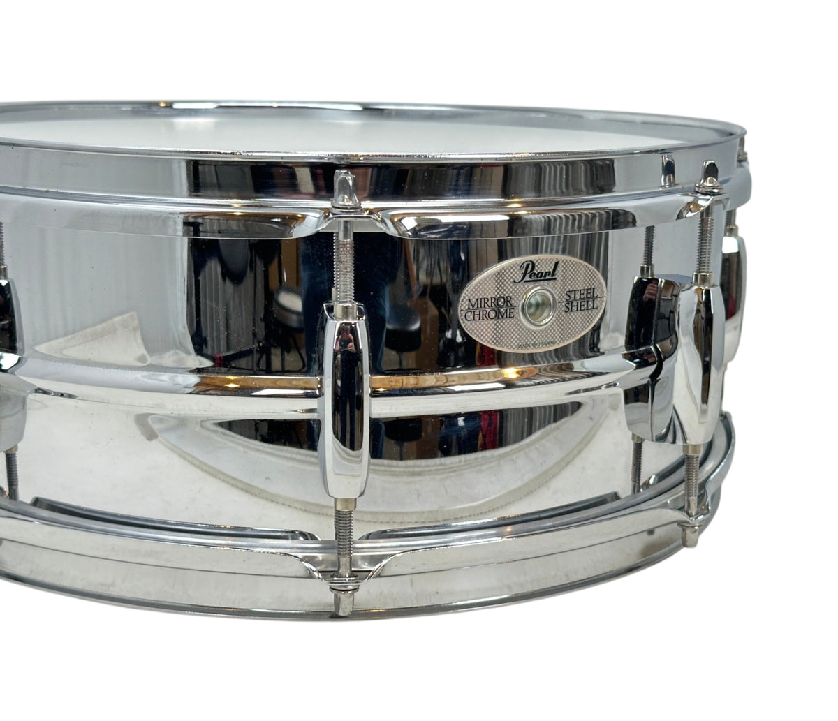 Pre Loved Pearl 14" x 5.5" Mirror Chrome Steel Snare Drum