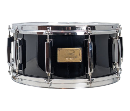 Pre Loved Pearl 14" x 6.5" Custom Classic Solid Shell Maple Snare Drum in Piano Black