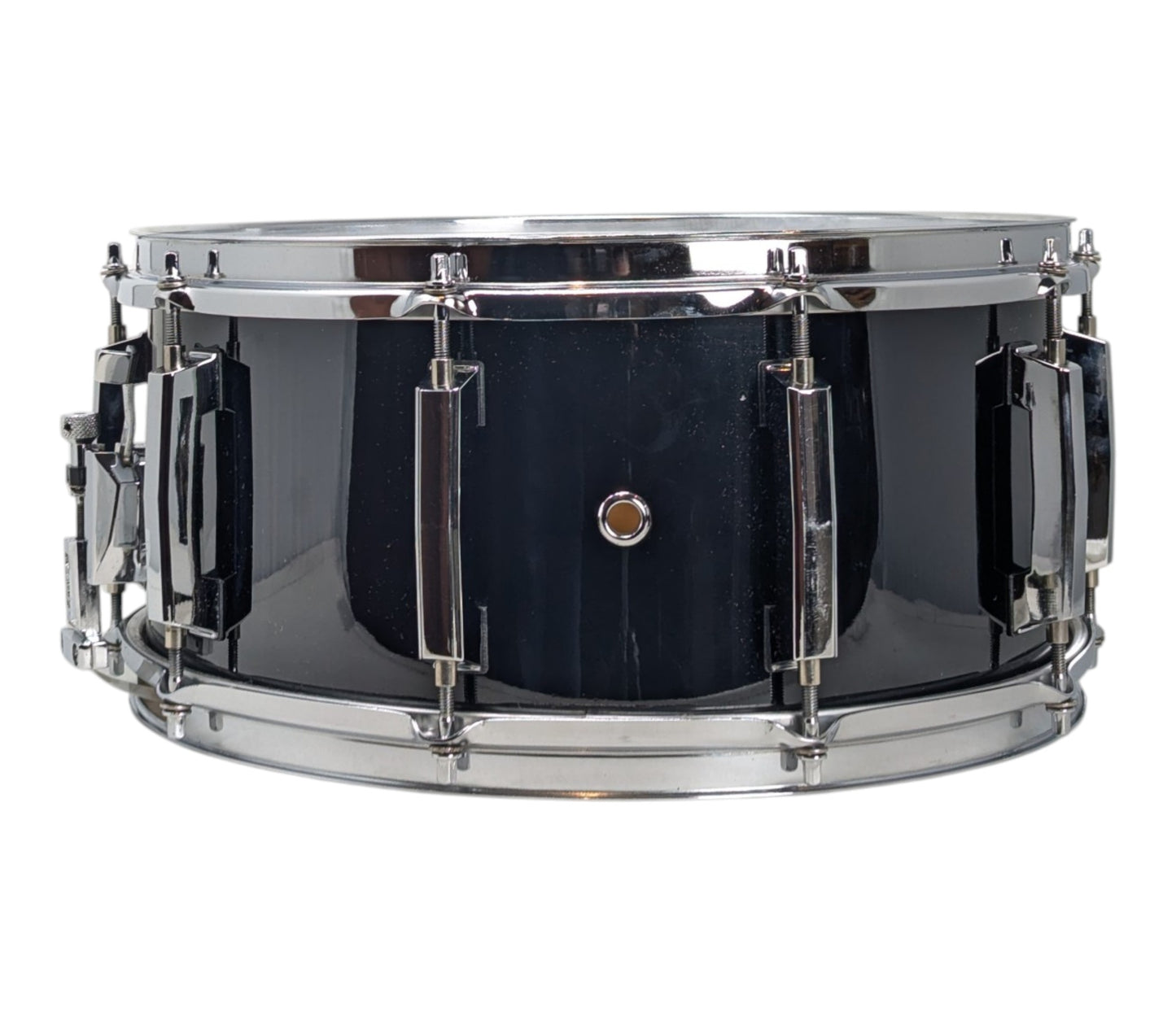 Pre Loved Pearl 14" x 6.5" Custom Classic Solid Shell Maple Snare Drum in Piano Black