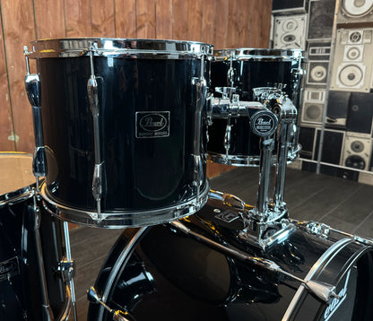 Pre Loved Pearl Export 22" 4-Piece Shell Pack in Jet Black