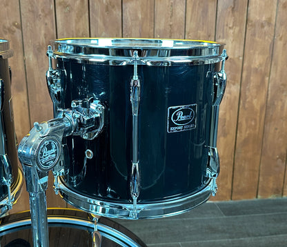 Pre Loved Pearl Export 22" 4-Piece Shell Pack in Jet Black