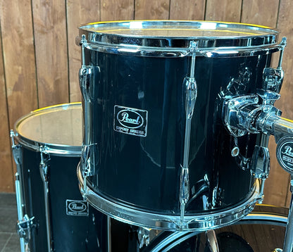 Pre Loved Pearl Export 22" 4-Piece Shell Pack in Jet Black