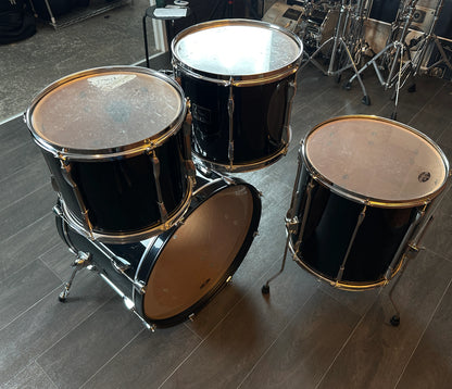 Pre Loved Pearl Export 22" 4-Piece Shell Pack in Jet Black