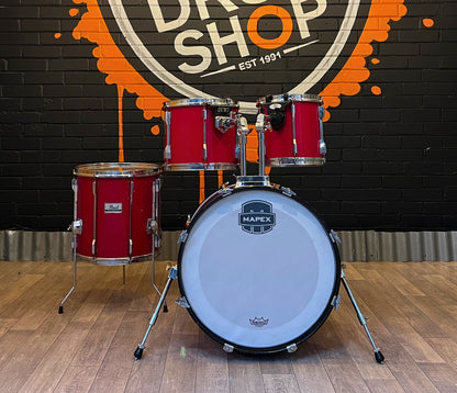 Pre Loved Pearl Export 20" 4 Piece Shell Pack in Red