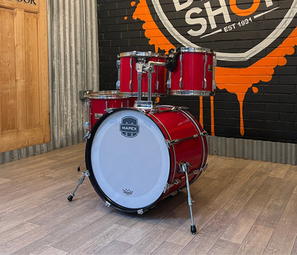 Pre Loved Pearl Export 20" 4 Piece Shell Pack in Red