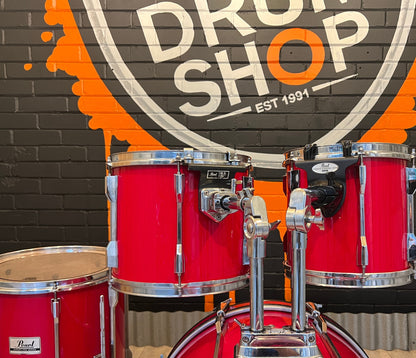 Pre Loved Pearl Export 20" 4 Piece Shell Pack in Red