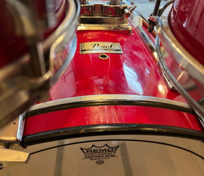 Pre Loved Pearl Export 20" 4 Piece Shell Pack in Red