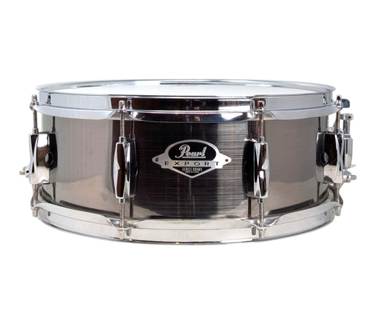 Pre Loved Pearl Export Series 14" x 5.5" Snare Drum In Smokey Chrome