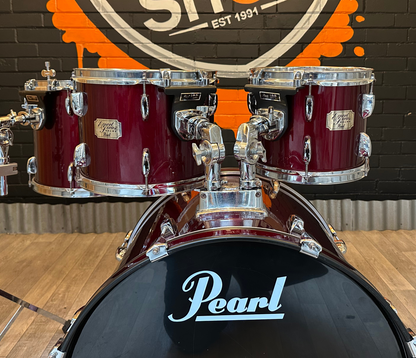 Pre Loved Pearl Export Series 22" 4-Piece Shell Pack In Red Wine