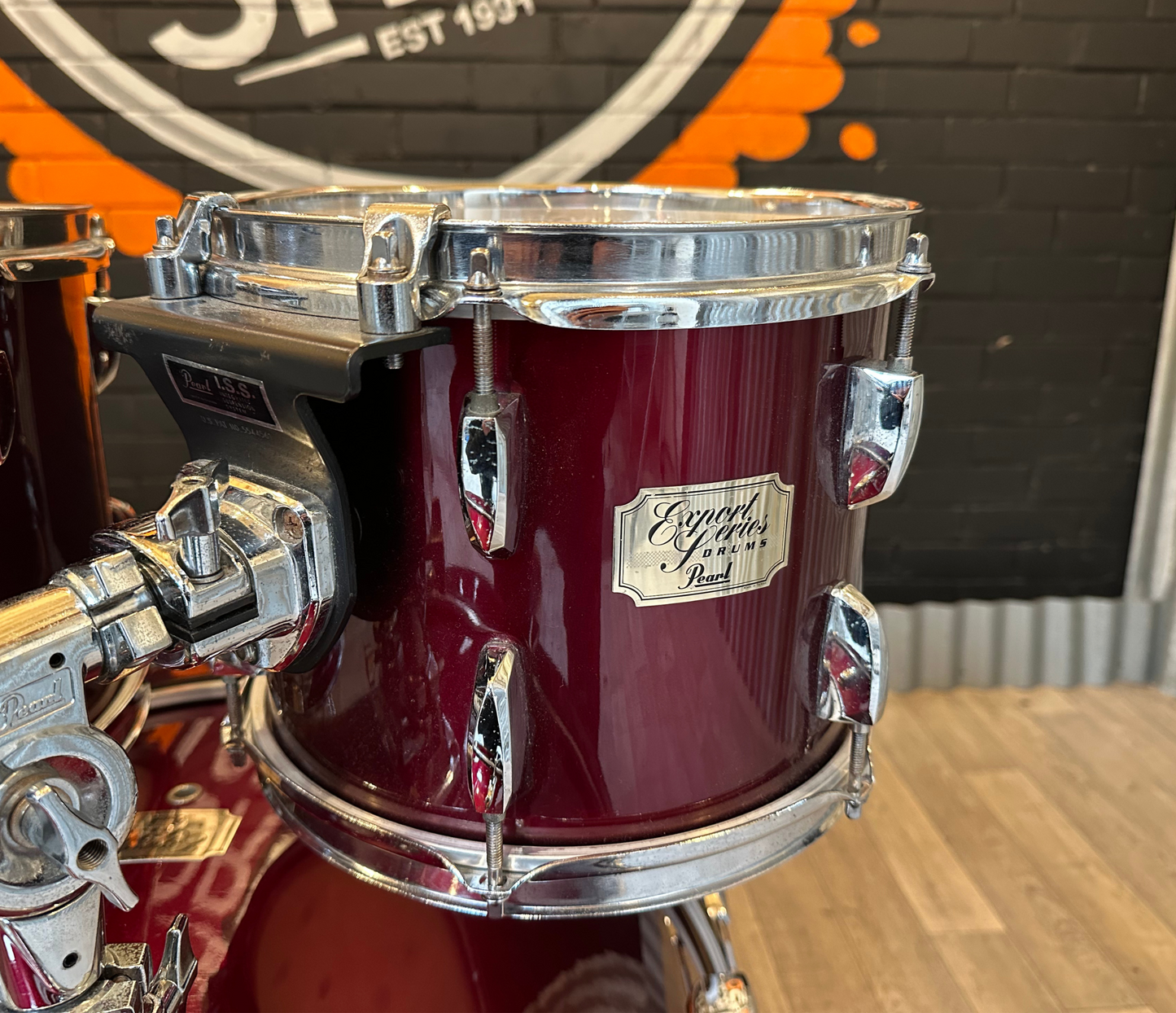 Pre Loved Pearl Export Series 22" 4-Piece Shell Pack In Red Wine