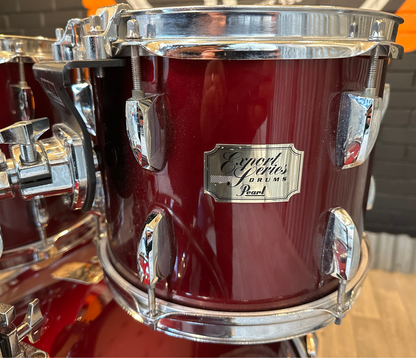 Pre Loved Pearl Export Series 22" 4-Piece Shell Pack In Red Wine