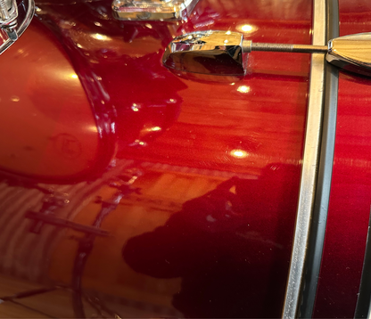 Pre Loved Pearl Export Series 22" 4-Piece Shell Pack In Red Wine