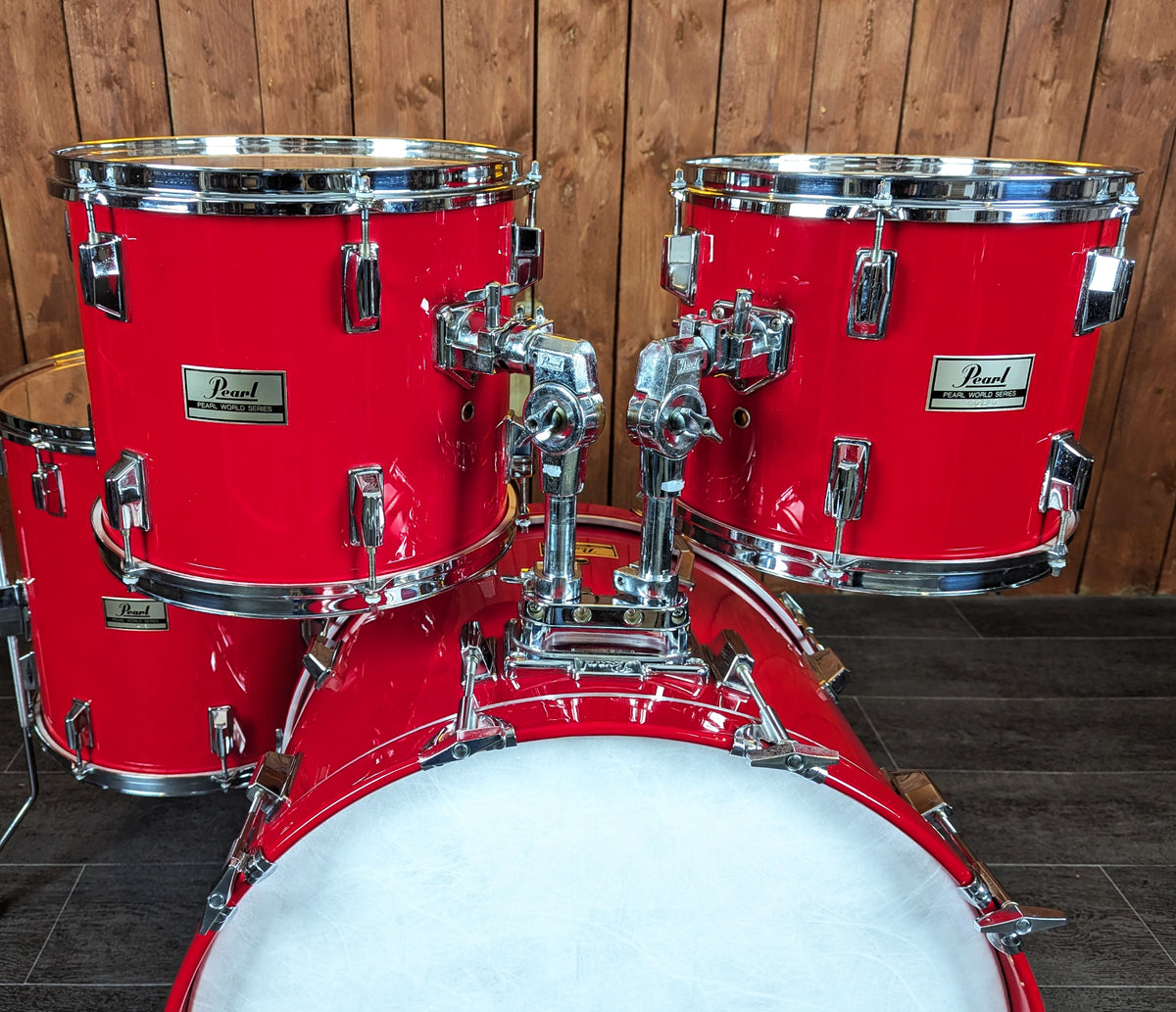 Pre Loved Pearl World Series 22" 4-Piece Shell Pack in Red
