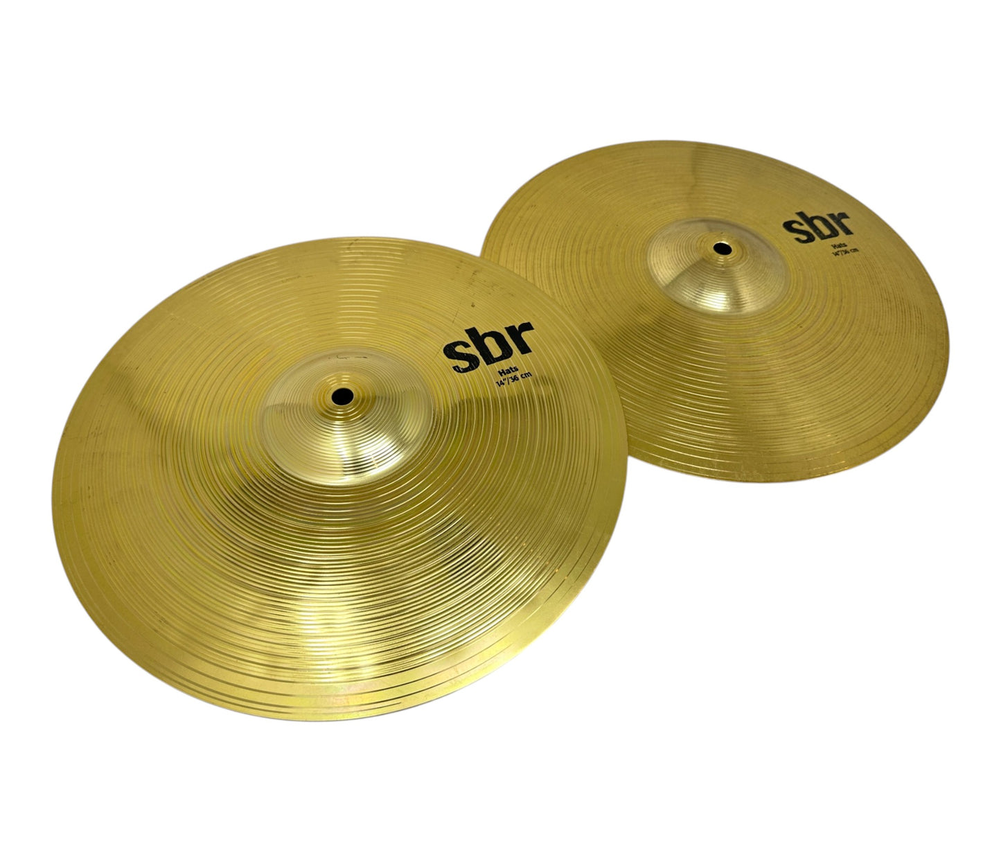 Pre-loved Sabian SBR 14-inch Hi-Hat cymbals – angled pair
