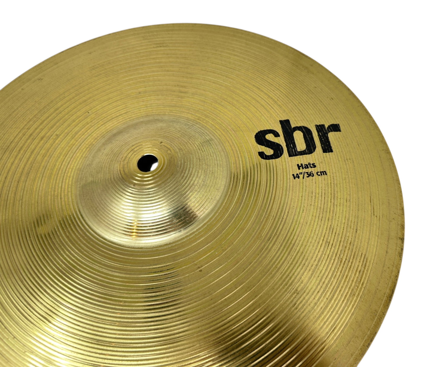 Sabian SBR 14-inch Hi-Hat top cymbal logo and bell detail
